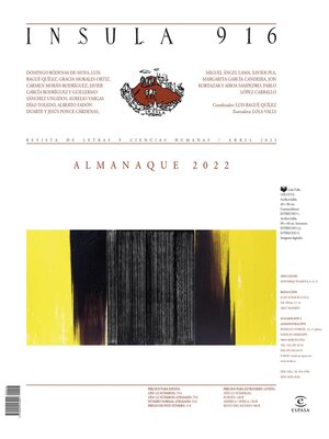 cover image of Almanaque 2022 (Ínsula n° 916, abril de 2023)